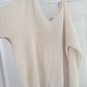 Cream sweater knit